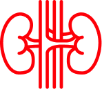 Фабри ауруы кезіндегі бүйректі білдіретін қызыл контурлы белгіше